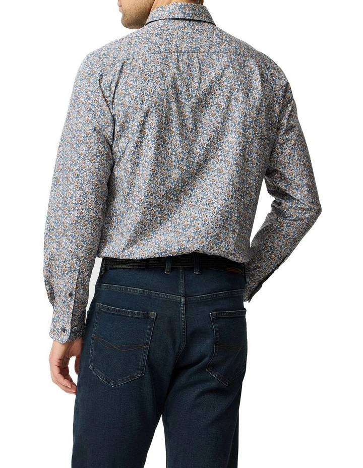 Lancashire Creek Long Sleeve Sports Fit Shirt in Botanical image 2