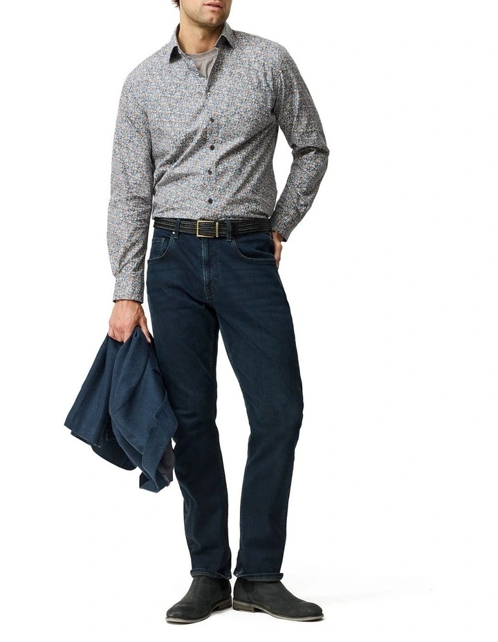 Lancashire Creek Long Sleeve Sports Fit Shirt in Botanical image 3