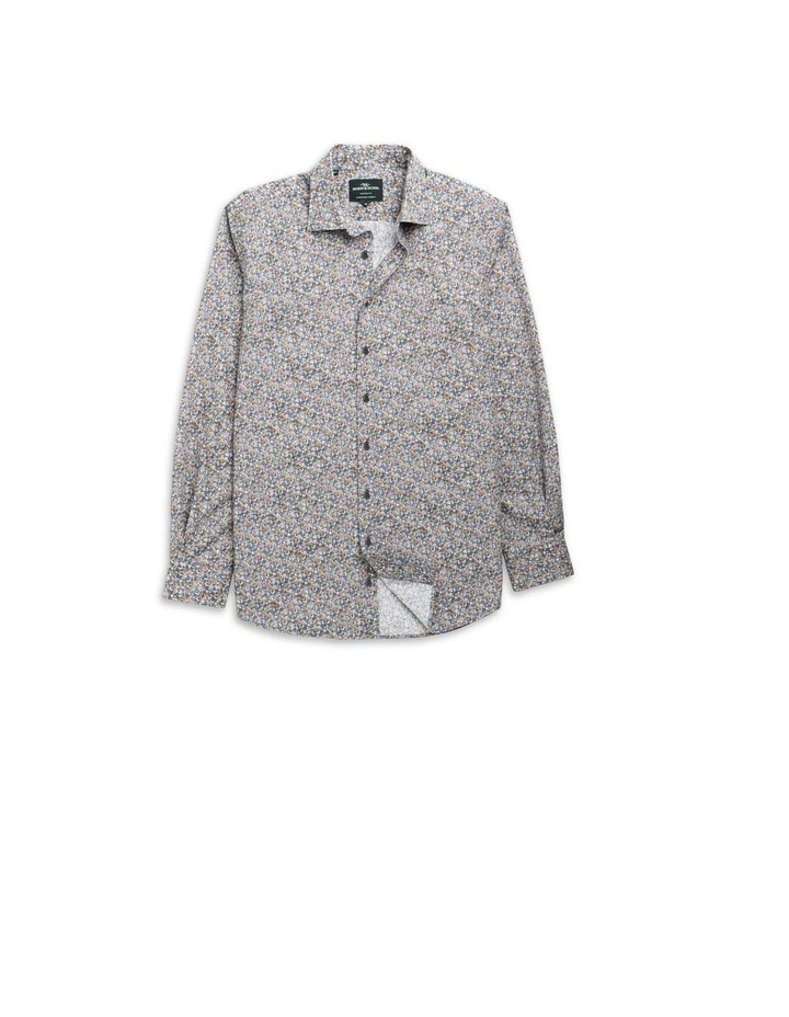 Lancashire Creek Long Sleeve Sports Fit Shirt in Botanical image 4