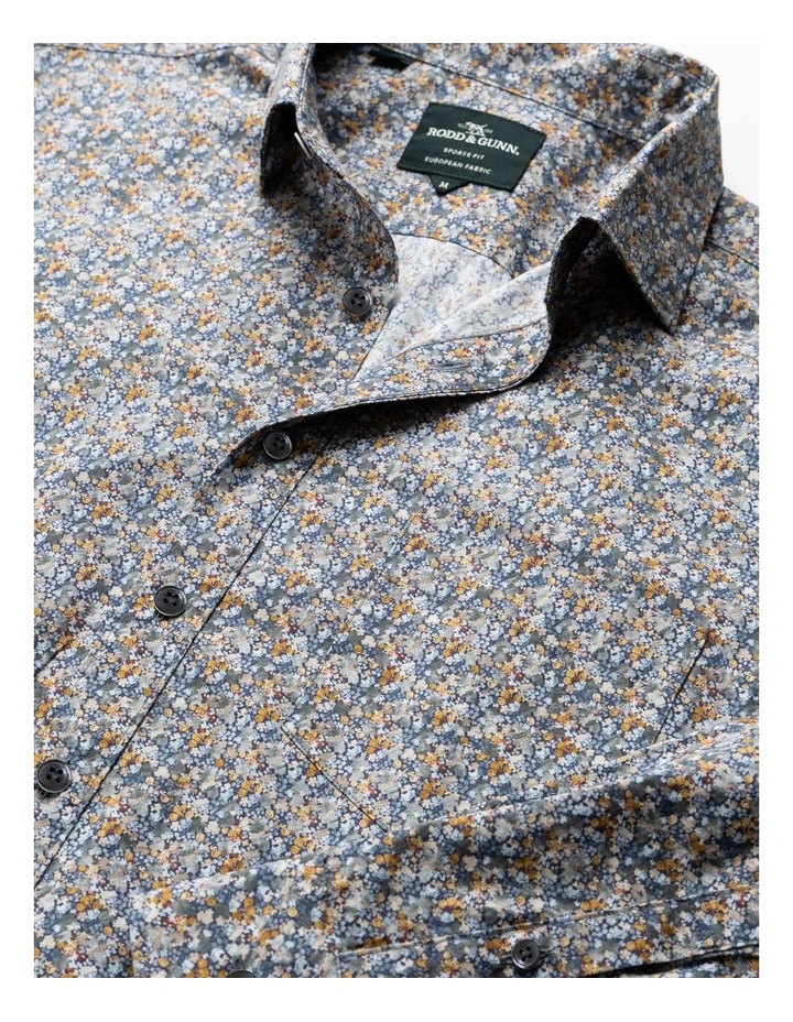Lancashire Creek Long Sleeve Sports Fit Shirt in Botanical image 5