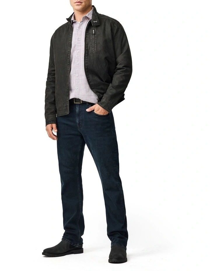 Henley Hill Long Sleeve Sports Fit Shirt in Merlot image 3