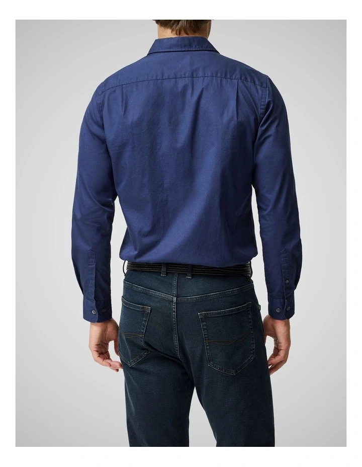 Mavis Lake Long Sleeve Sports Fit Shirt in Midnight image 3