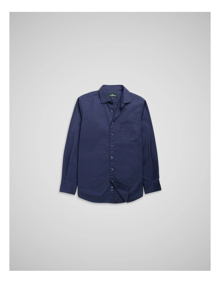 Mavis Lake Long Sleeve Sports Fit Shirt in Midnight image 4