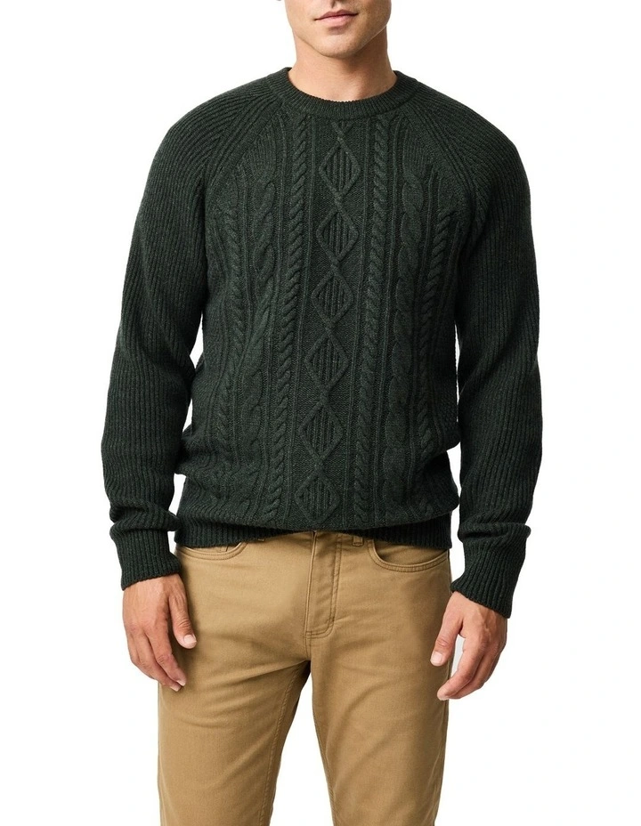 Piper Creek Knit Sweater in Jungle image 1