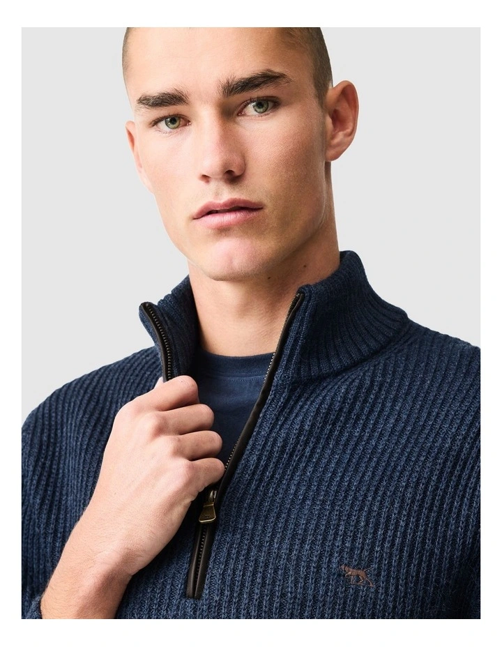 Huka Lodge Knit in Navy Marle image 6