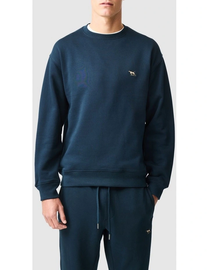Otago Crew Neck Sweat in Eclipse image 1