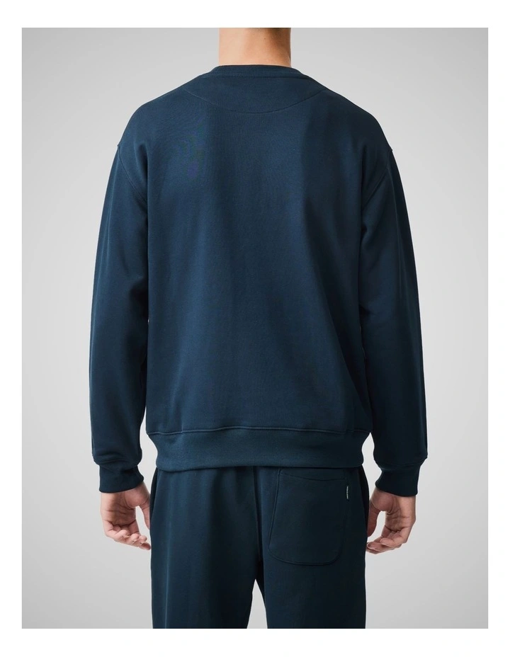 Otago Crew Neck Sweat in Eclipse image 3