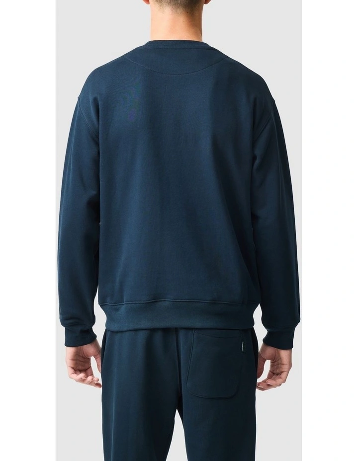 Otago Crew Neck Sweat in Eclipse image 3