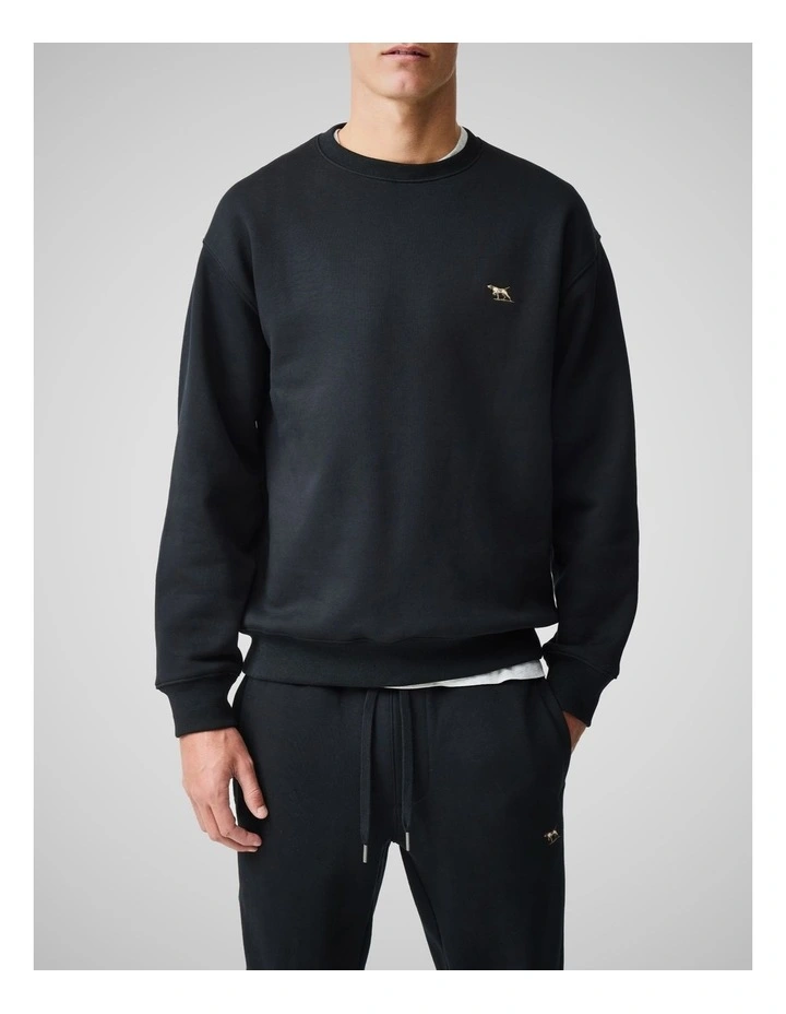 Otago Crew Neck Sweat in Noir image 1