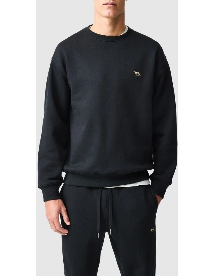 Otago Crew Neck Sweat in Noir image 1