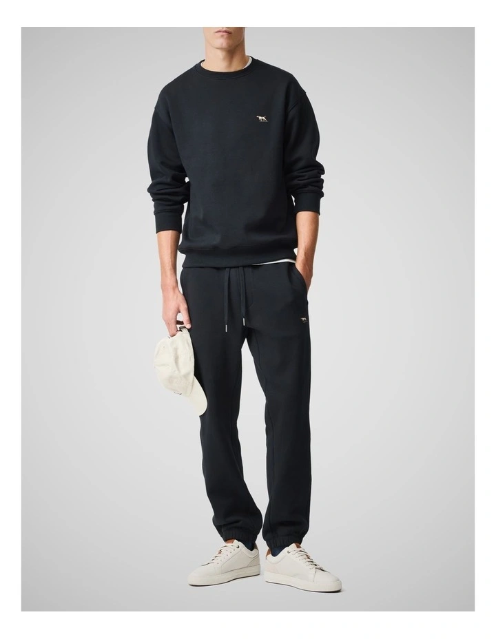 Otago Crew Neck Sweat in Noir image 2
