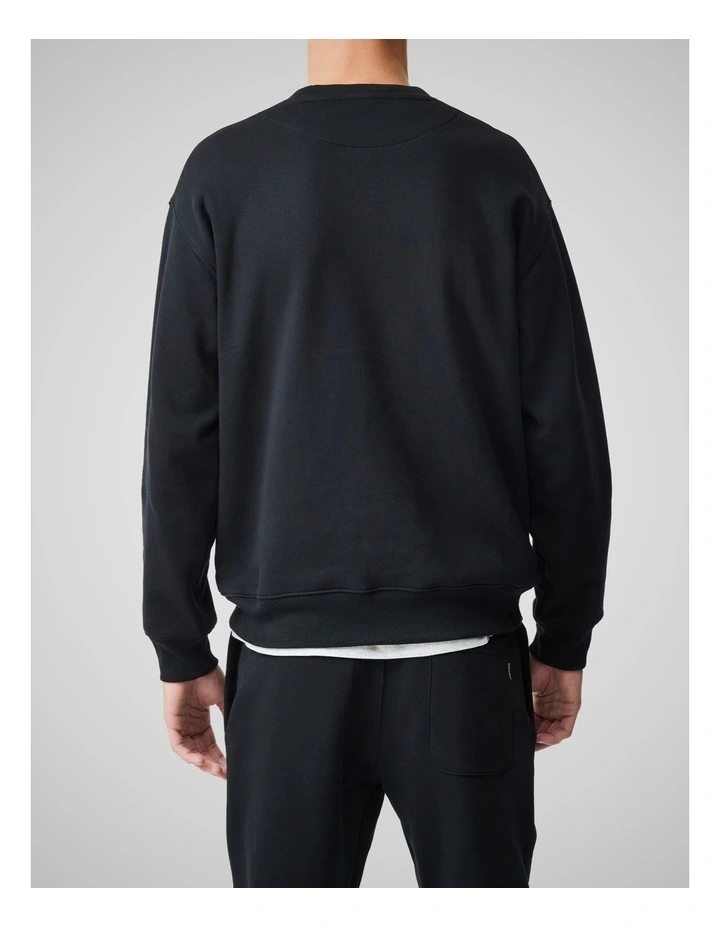 Otago Crew Neck Sweat in Noir image 3