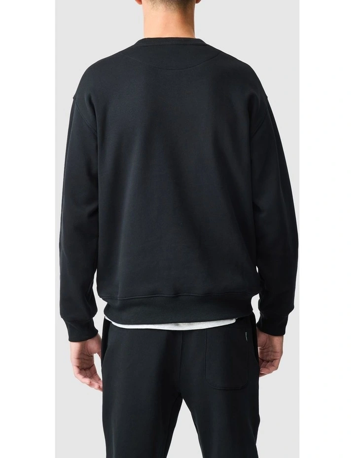 Otago Crew Neck Sweat in Noir image 3