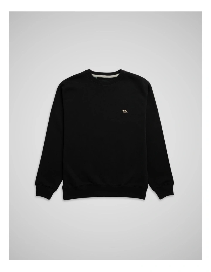 Otago Crew Neck Sweat in Noir image 4