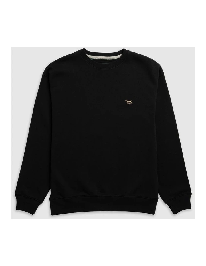 Otago Crew Neck Sweat in Noir image 4