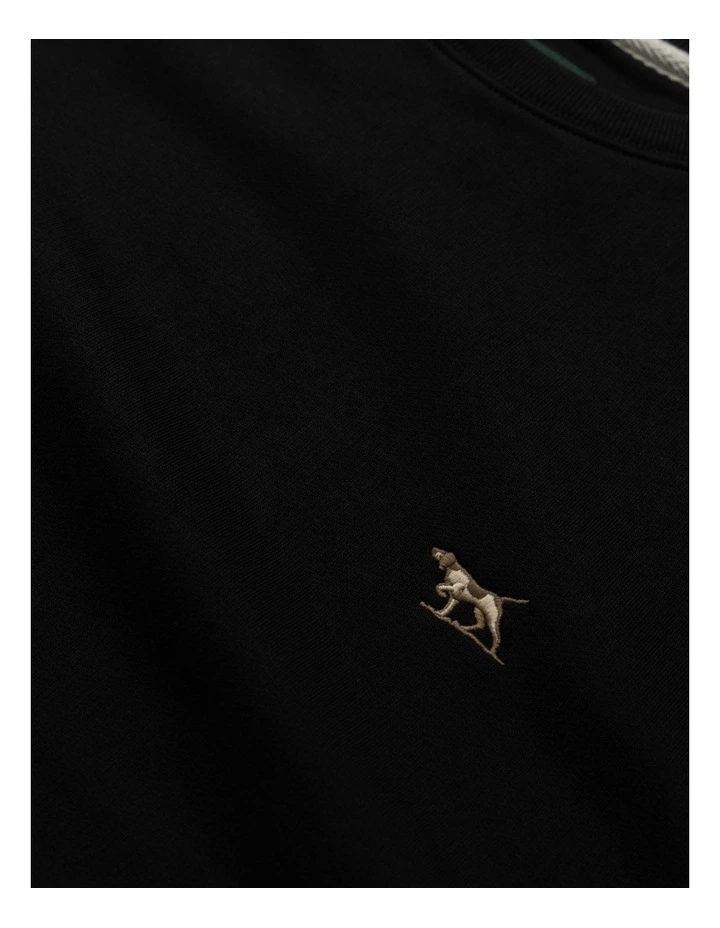 Otago Crew Neck Sweat in Noir image 5
