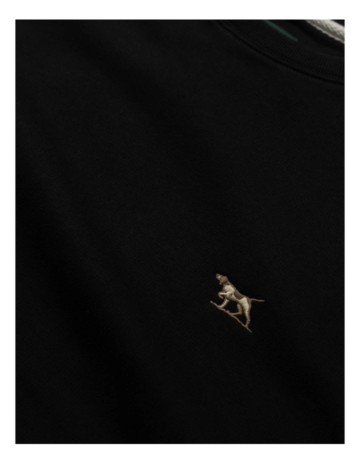 Otago Crew Neck Sweat in Noir image 5
