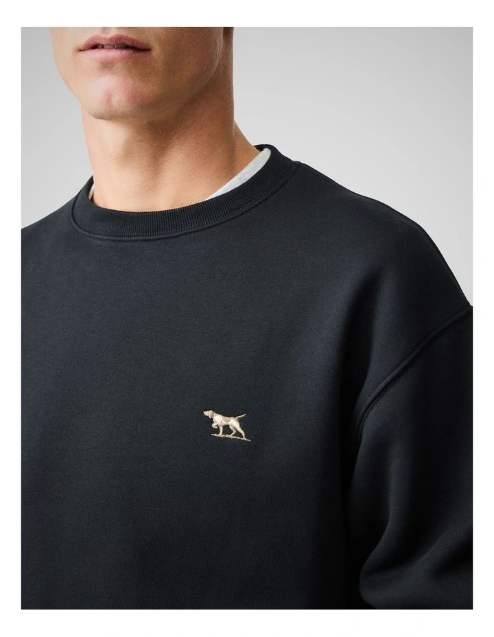 Otago Crew Neck Sweat in Noir image 6