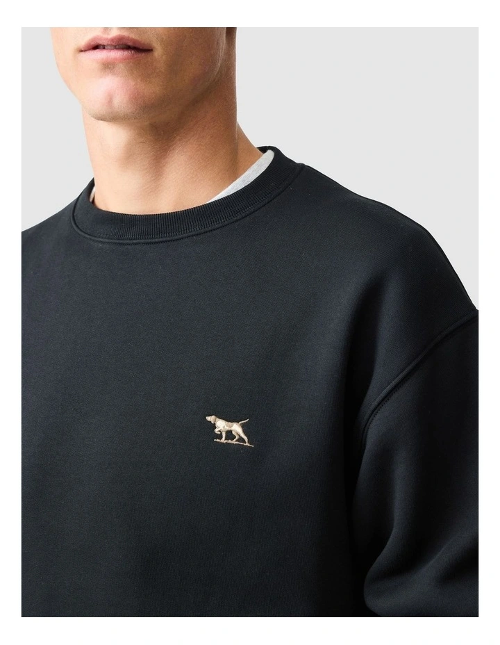 Otago Crew Neck Sweat in Noir image 6