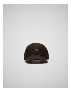 Heritage Check Cap in Rustic Brown Wax