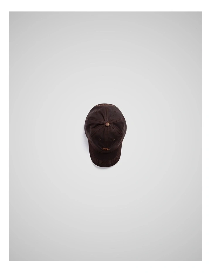 Heritage Check Cap in Rustic Brown Wax image 4