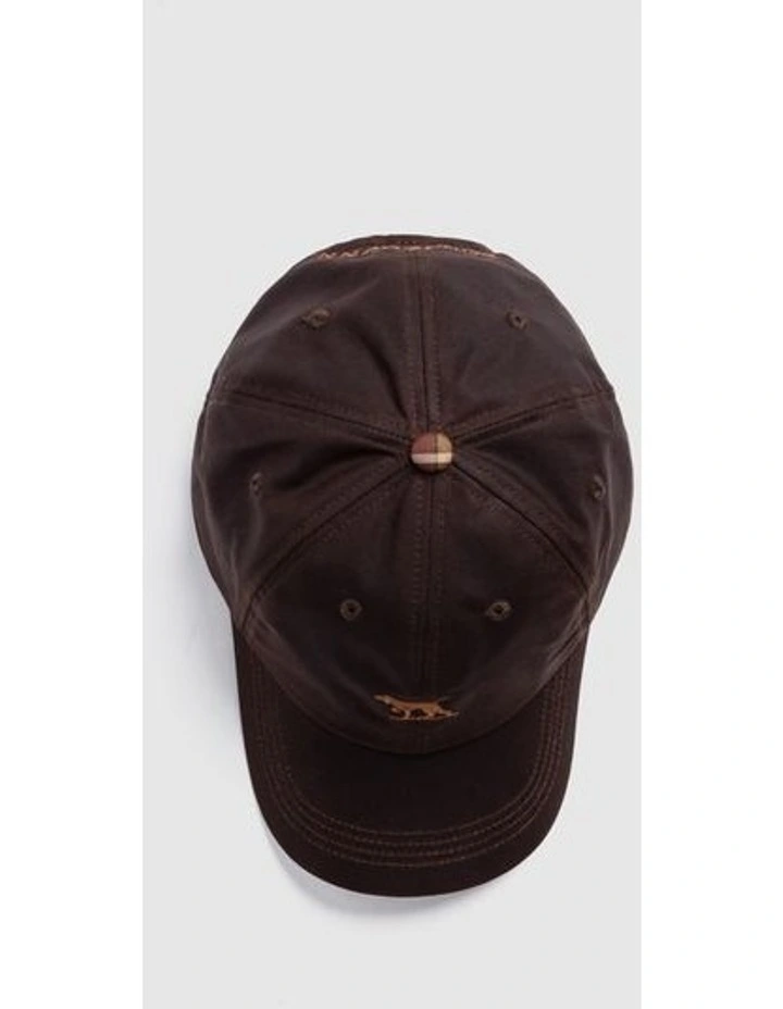 Heritage Check Cap in Rustic Brown Wax image 4