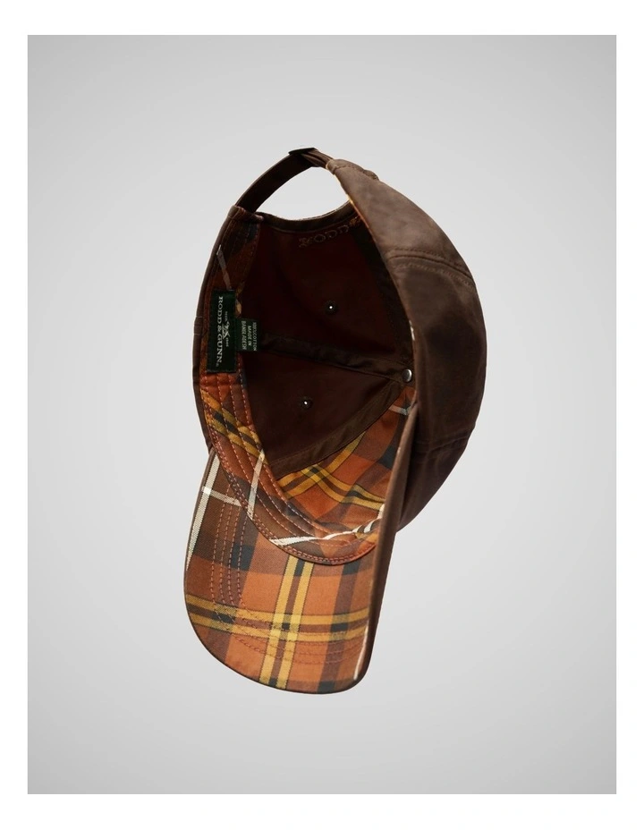 Heritage Check Cap in Rustic Brown Wax image 6