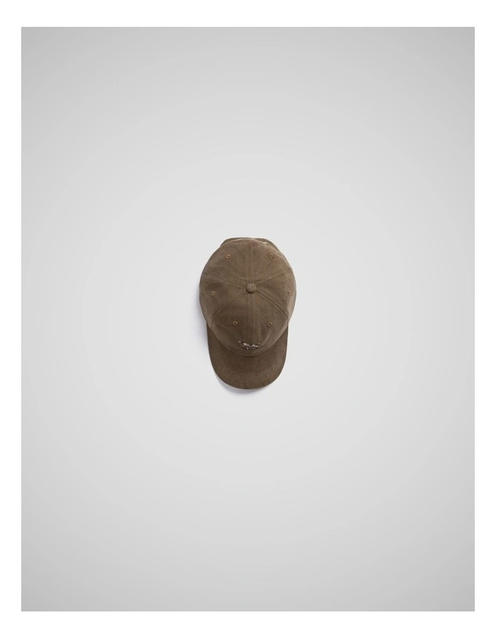 Signature Cap in Dark Khaki image 4