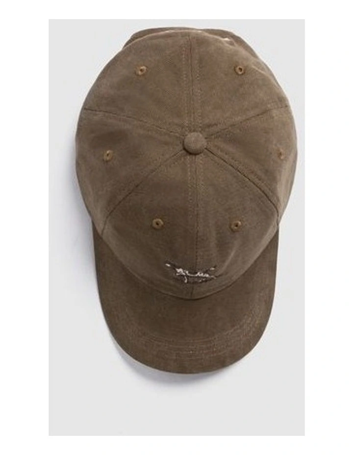 Signature Cap in Dark Khaki image 4