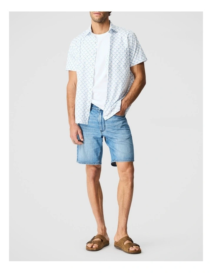 Parkside Short Sleeve Shirt in Sky image 2