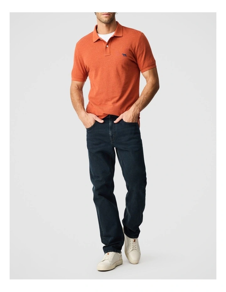 The Gunn Sports Fit Polo in Burnt Orange image 2