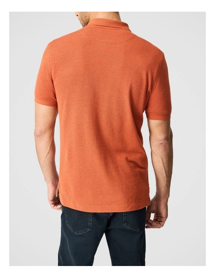 The Gunn Sports Fit Polo in Burnt Orange image 3