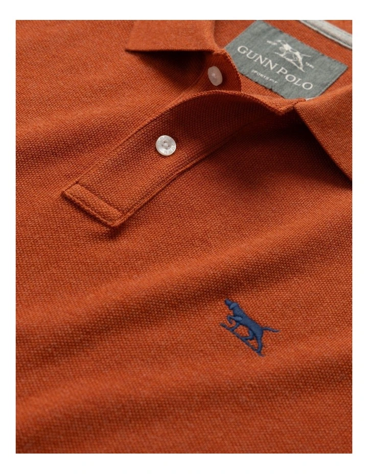 The Gunn Sports Fit Polo in Burnt Orange image 5