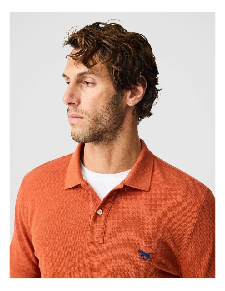 The Gunn Sports Fit Polo in Burnt Orange image 6