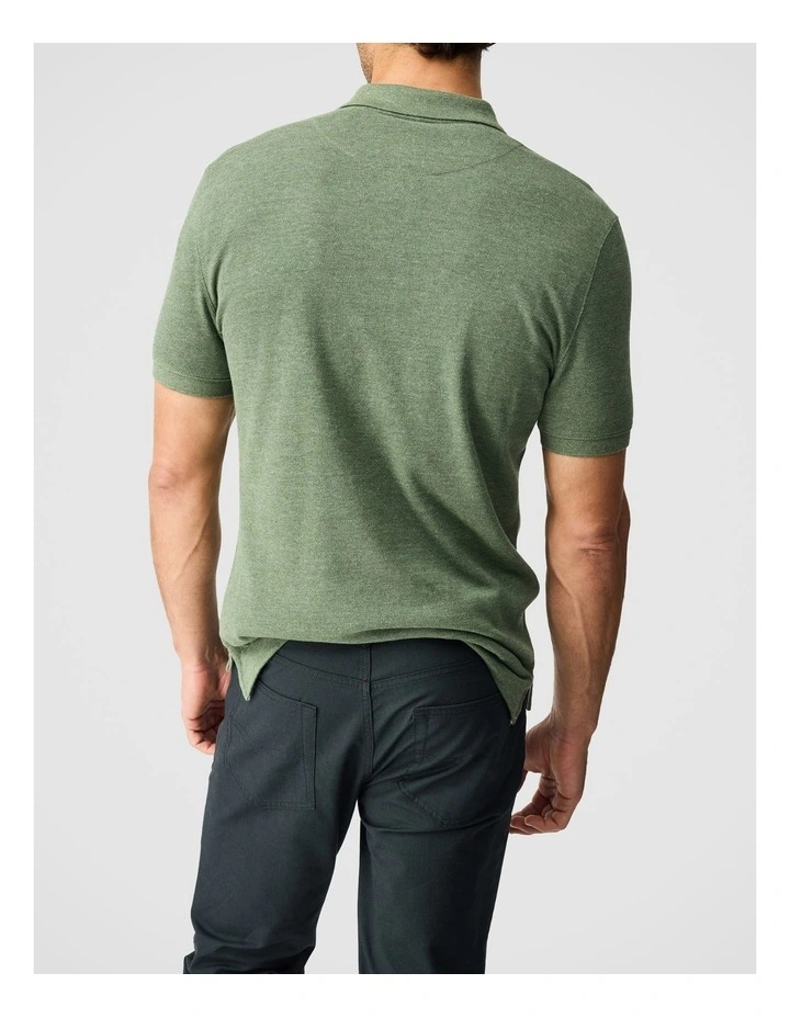 The Gunn Sports Fit Polo in Deep Forest image 3