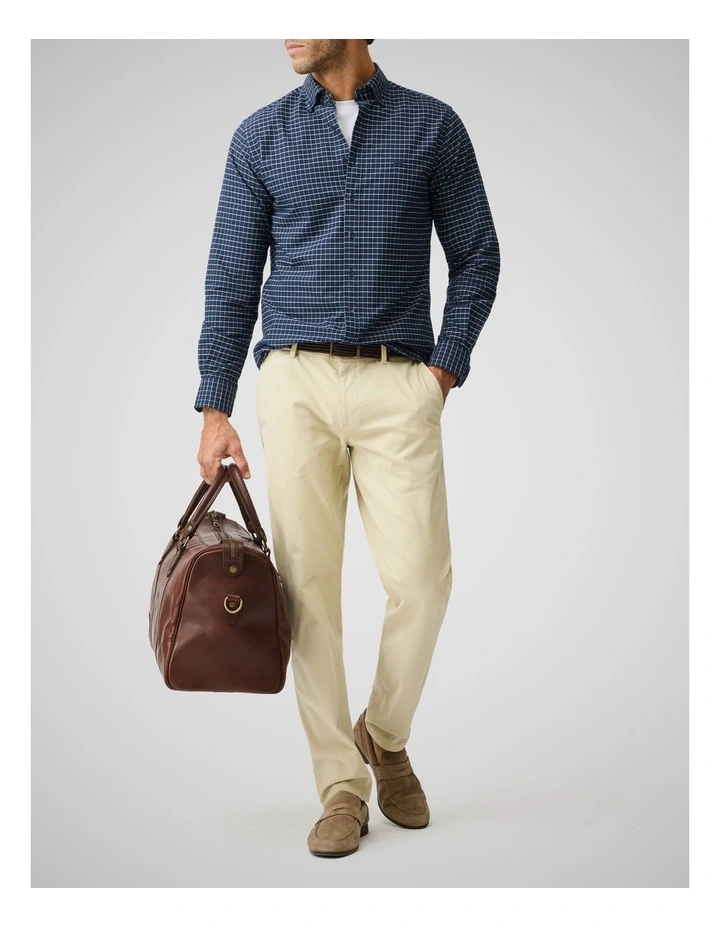 Oxford Glenridge Check Long Sleeve Shirt in Midnight image 2