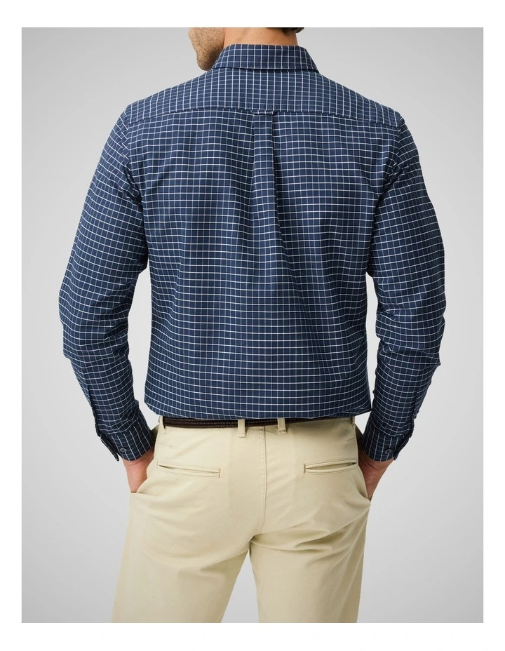 Oxford Glenridge Check Long Sleeve Shirt in Midnight image 3