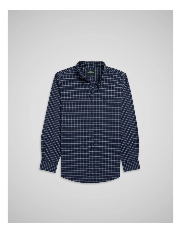 Oxford Glenridge Check Long Sleeve Shirt in Midnight image 4