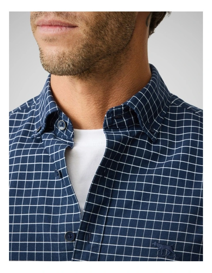 Oxford Glenridge Check Long Sleeve Shirt in Midnight image 6