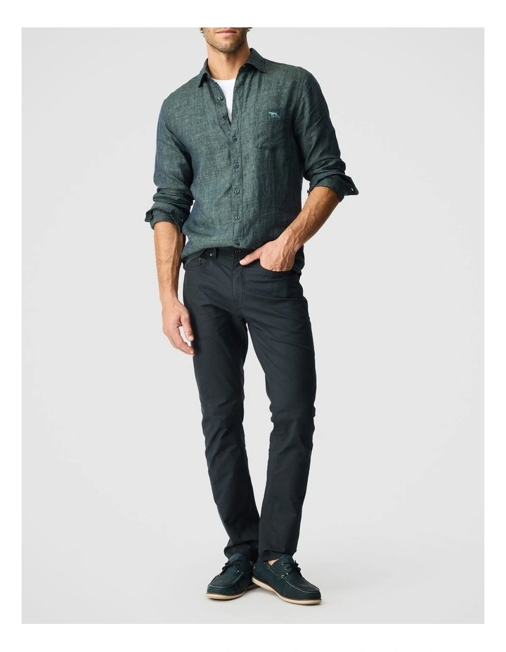 Gunn Straight Fit Jean Long Leg in Coal image 2