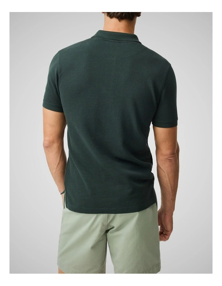 The Gunn Sports Fit Polo in Dark Petrol image 3