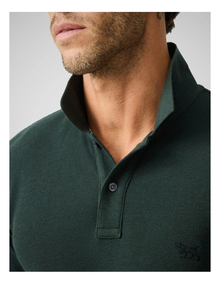 The Gunn Sports Fit Polo in Dark Petrol image 6