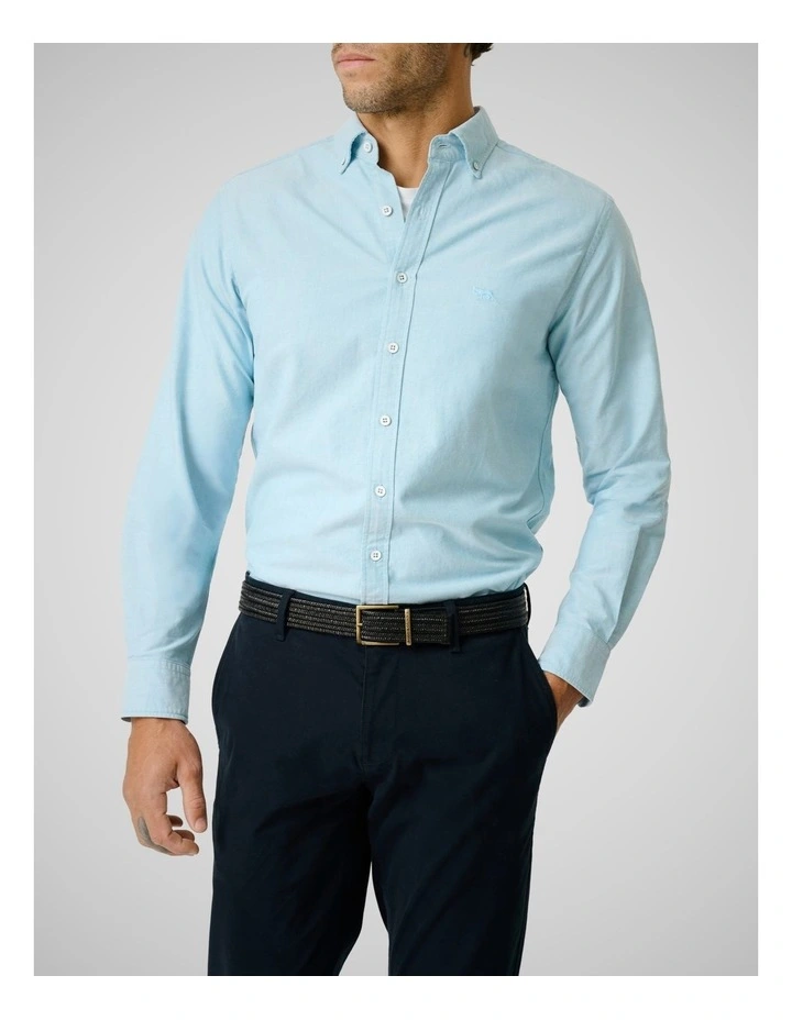 Oxford Long Sleeve Shirts in Spearmint image 1