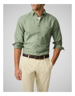 Oxford Long Sleeve Shirts in Army