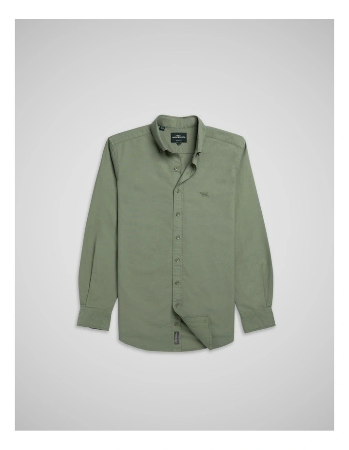 Oxford Long Sleeve Shirts in Army image 4