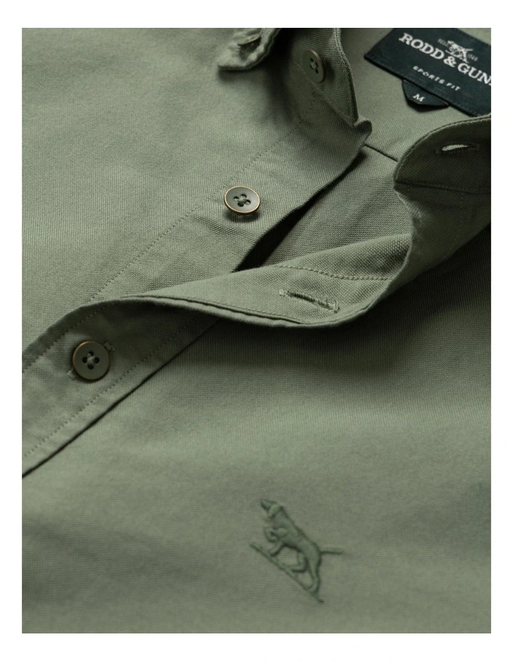 Oxford Long Sleeve Shirts in Army image 5