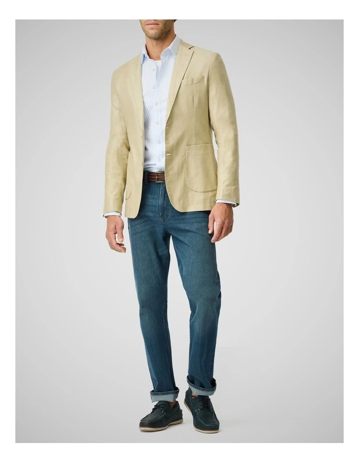 Oxford Hillcrest Stripe Long Sleeve Shirts in Harbour image 2