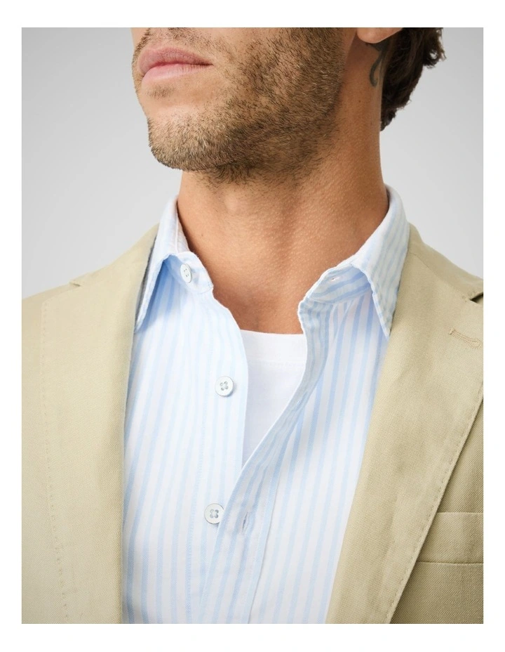 Oxford Hillcrest Stripe Long Sleeve Shirts in Harbour image 6