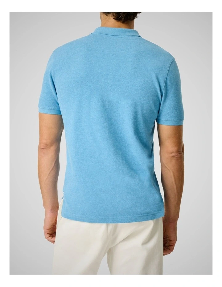 The Gunn Sports Fit Polo in Azure image 3