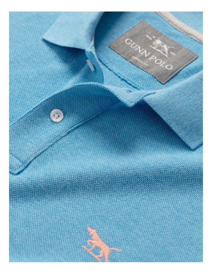 The Gunn Sports Fit Polo in Azure image 5